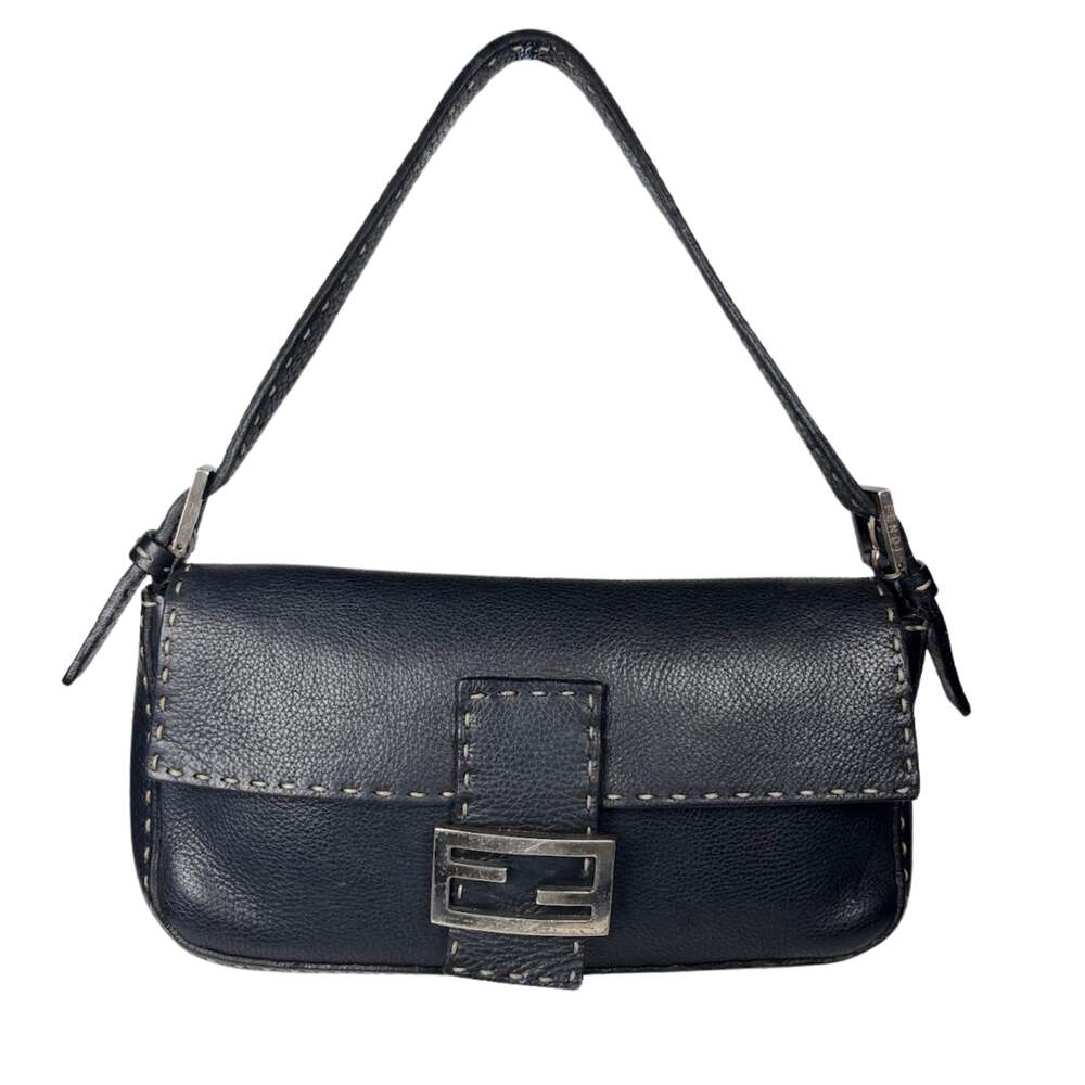 Fendi Selleria Leather Baguette